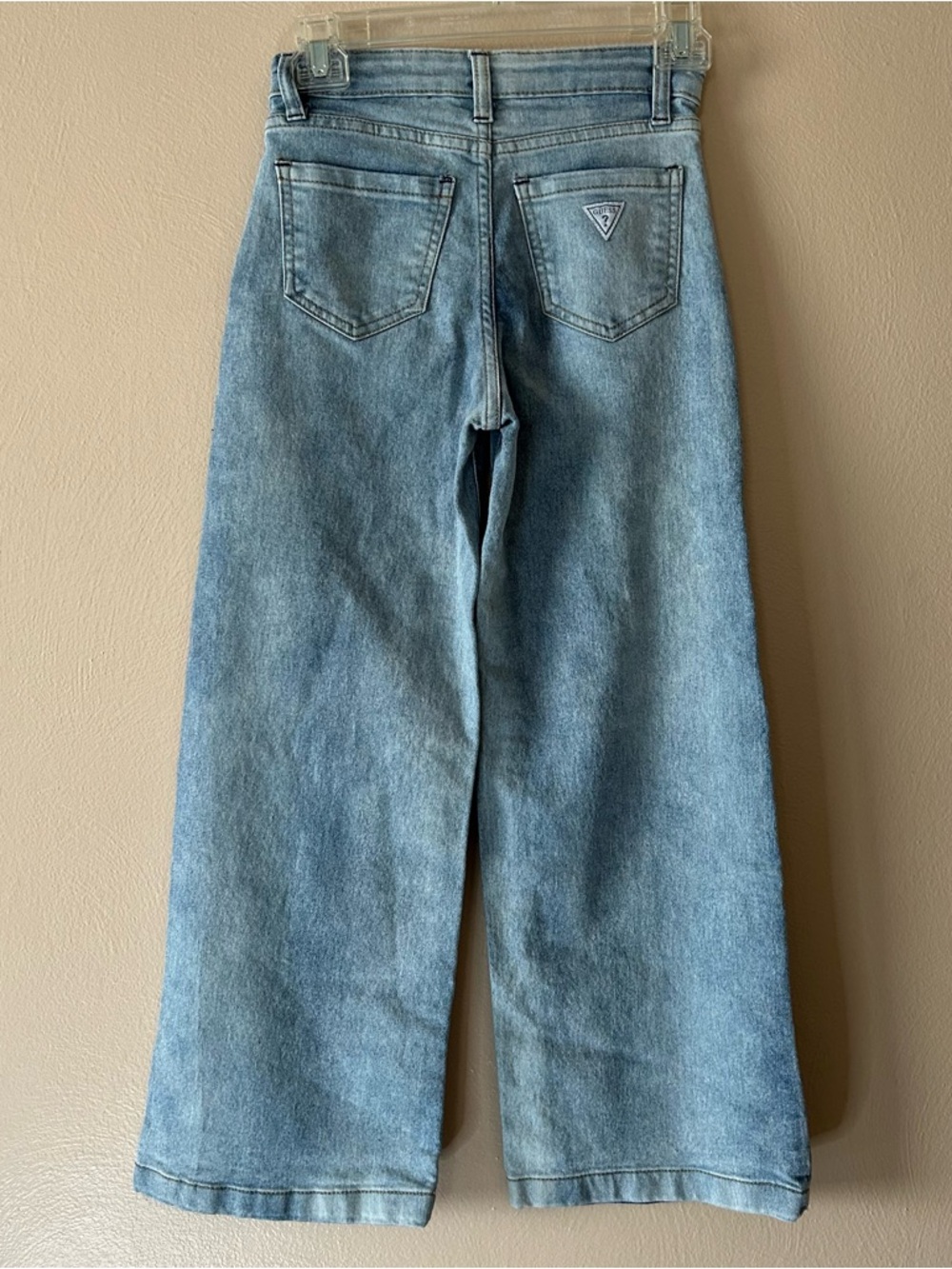 Guess Light Blue Wide-Leg Denim Jeans for Girls - Picture 5 of 8